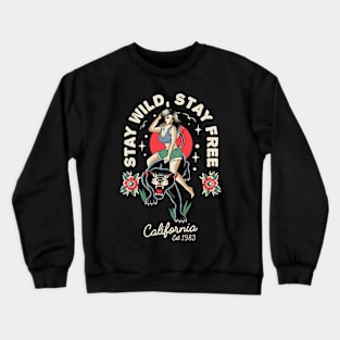 Girl Panther Tattoo vintage Crewneck Sweatshirt